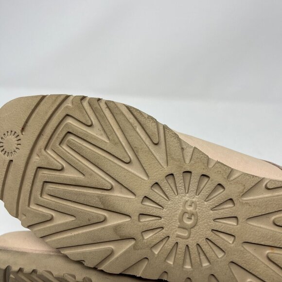 UGG Bethany suede booties 12 flat *missing original laces and size* quartz pink